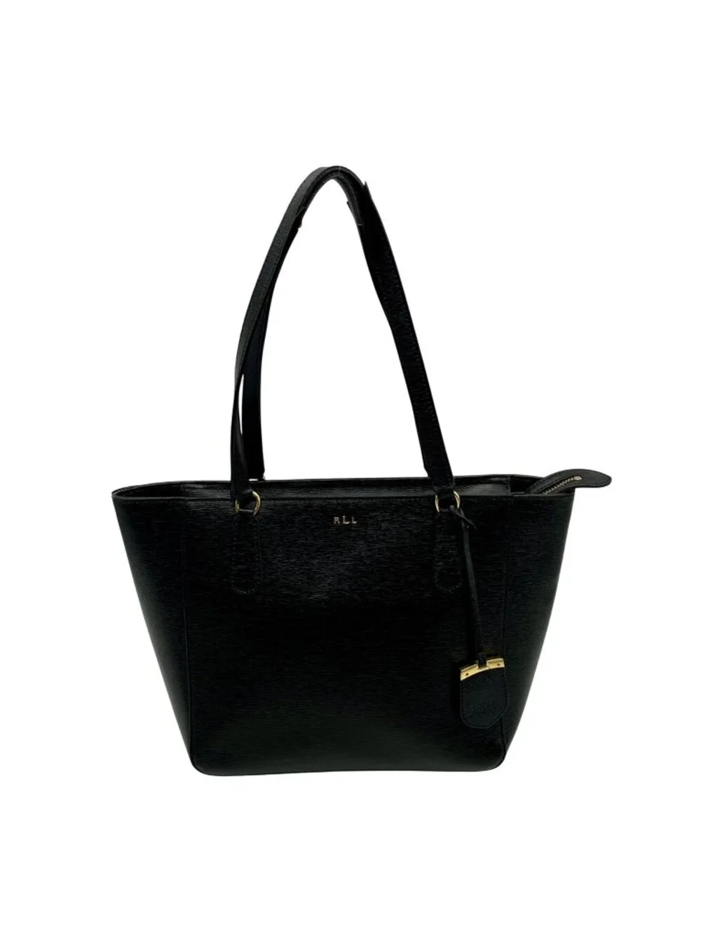 Ralph Lauren Black Leather Satchel Bag